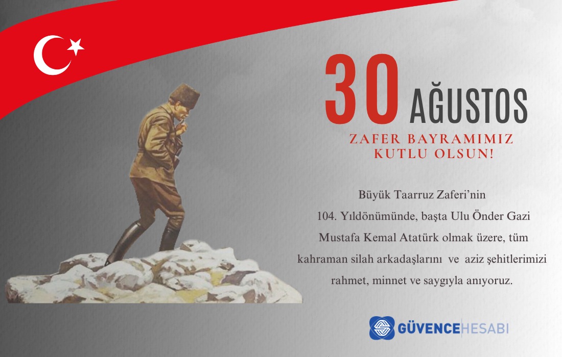 30 Ağustos Zafer Bayramımız Kutlu Olsun!